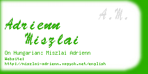 adrienn miszlai business card